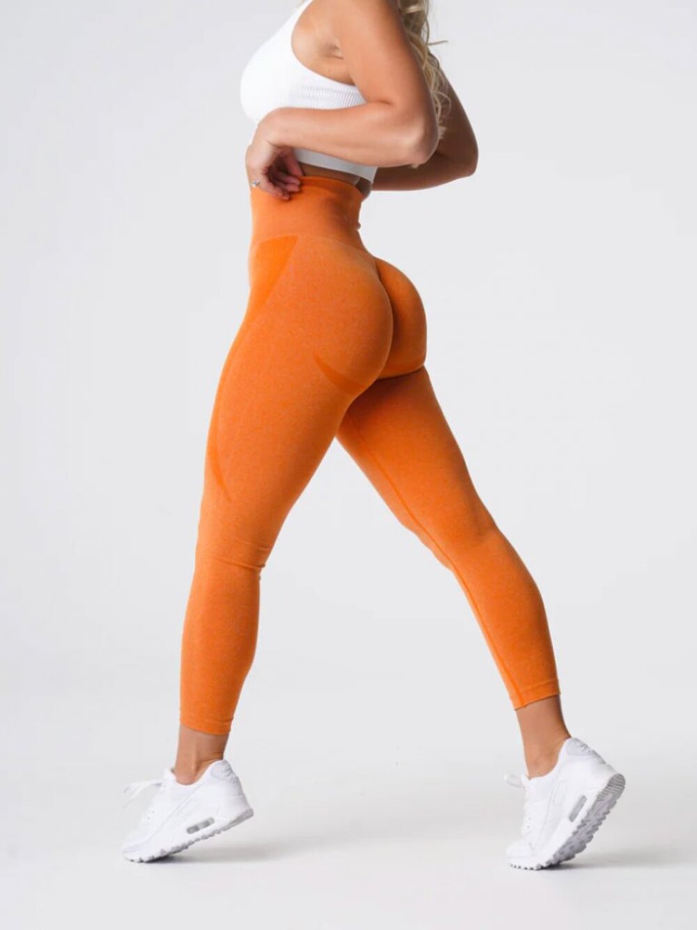 NVGTN Burnt Orange Contour Seamless Leggings